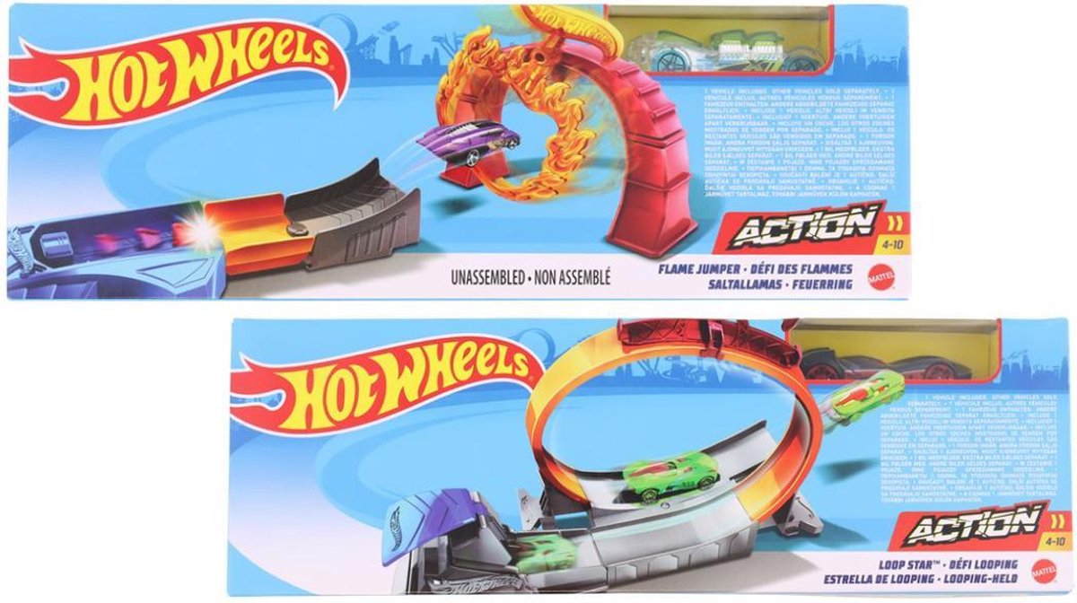 Hot wheels action set 2 stuks | kerst cadeau tip | Hot wheels